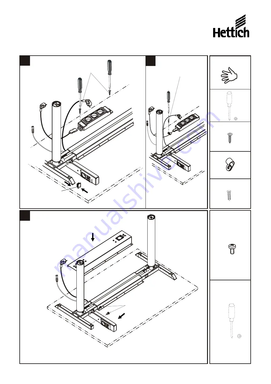 Hettich TM Q70 Assembly Instructions Manual Download Page 8