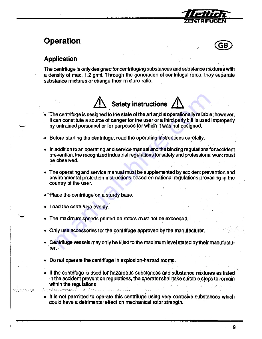 Hettich Universal 16A Operating Instructions Manual Download Page 10