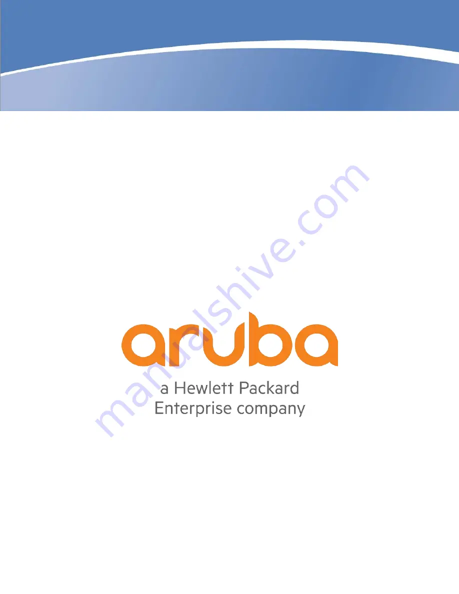 Hewlett Packard Enterprise Aruba 7 Series Manual Download Page 1