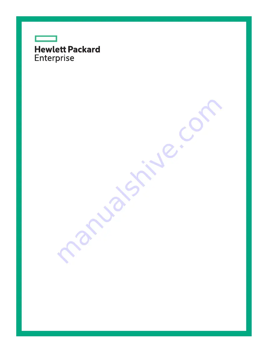 Hewlett Packard Enterprise StoreEasy 1X60 Getting Started Manual Download Page 1