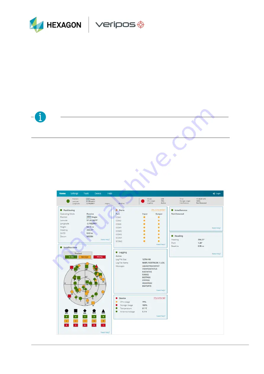 Hexagon Veripos LD8 Operation Manual Download Page 13