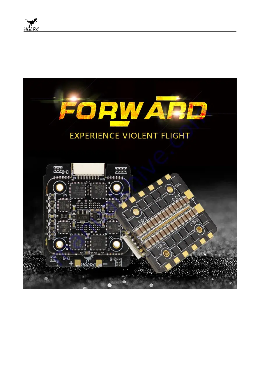 HGLRC Forward 45A 4in1 MINI ESC Скачать руководство пользователя страница 1