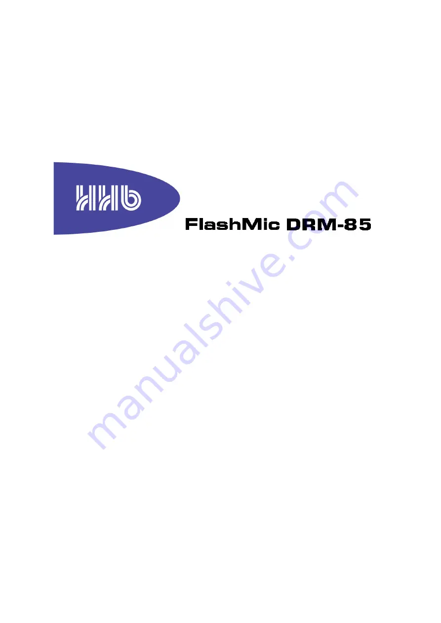 HHB DRM85L User Manual Download Page 46