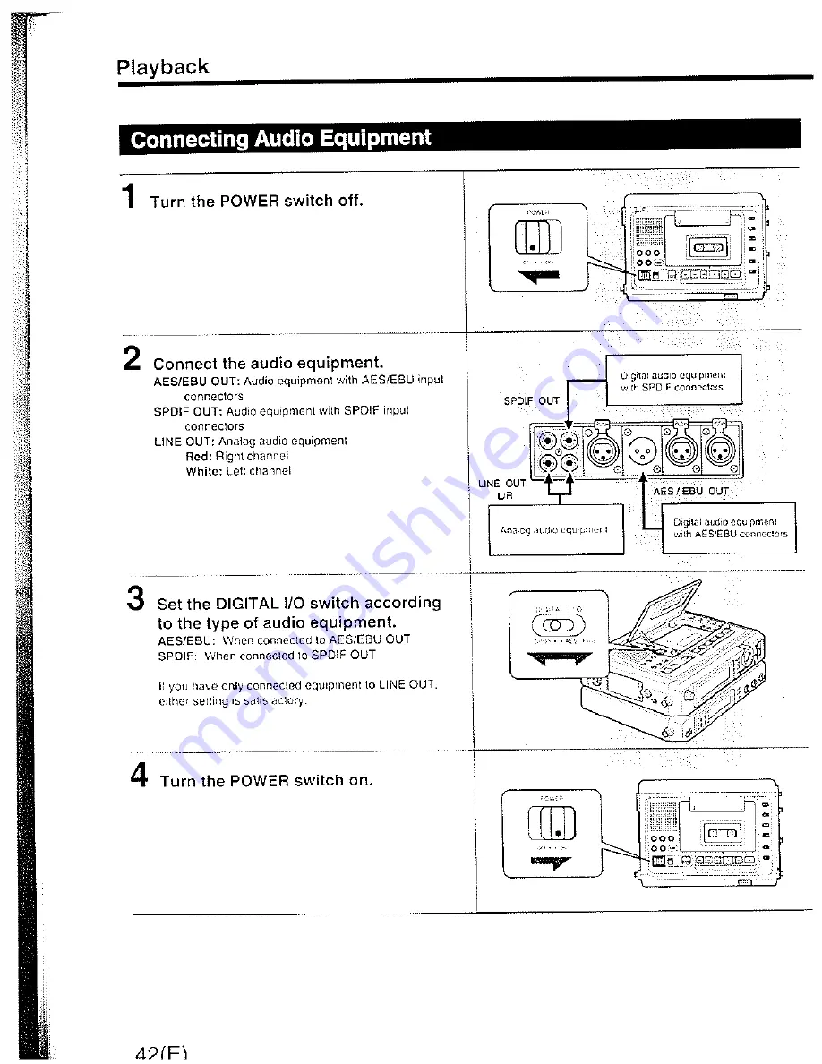 HHB Portadat PDR1000TC Operating Instructions Manual Download Page 44