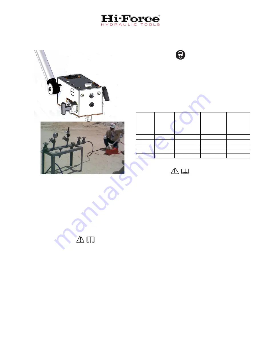 Hi-Force MHP100 Instruction Manual Download Page 1