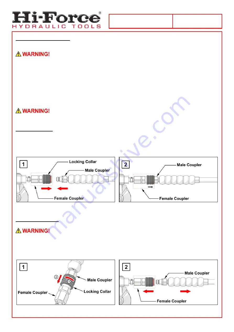 Hi-Force Premium TPA-A Series Operating Instructions Manual Download Page 11