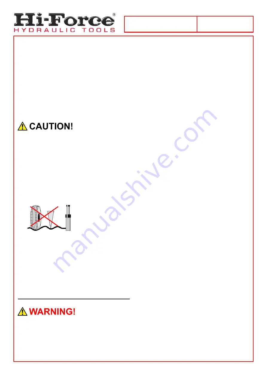 Hi-Force TPE-A Series Operating Instructions Manual Download Page 5