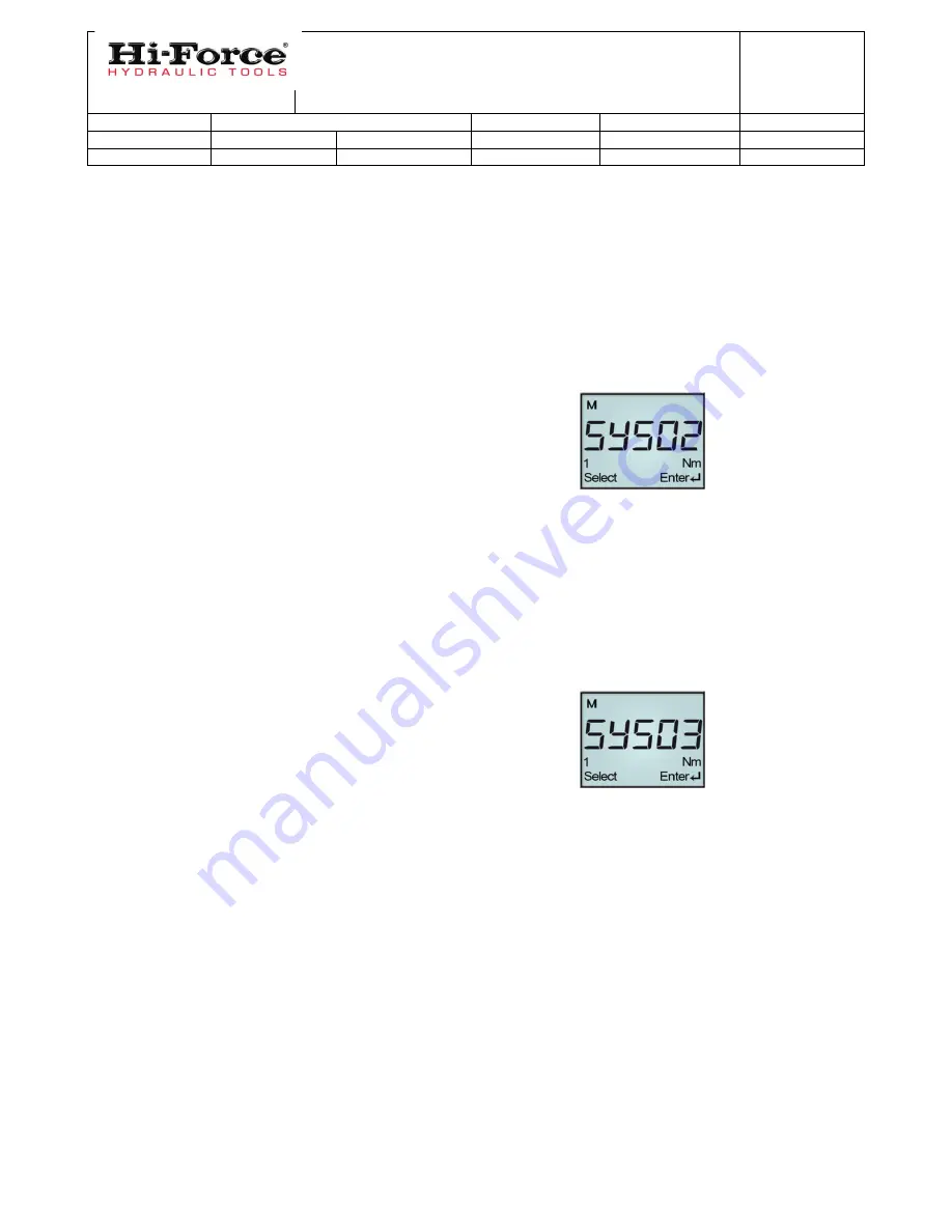 Hi-Force TWE Series Operating Instructions Manual Download Page 15