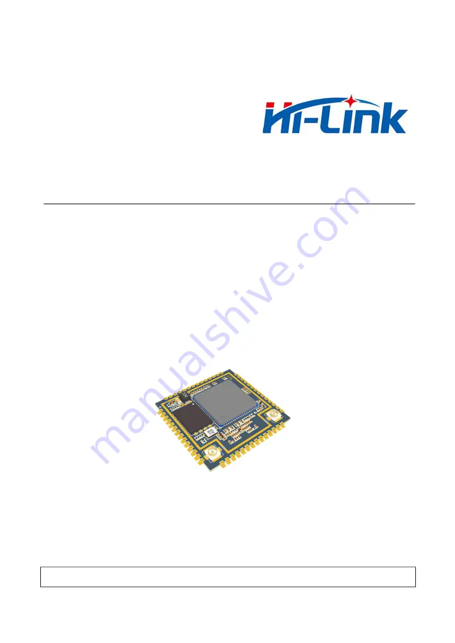 Hi-Link HLK-7628D Скачать руководство пользователя страница 1