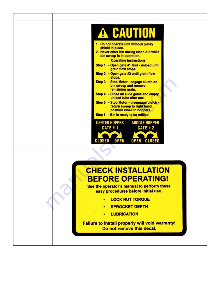 HI GrainSaver U-Trough PS-001 Installation & Operator'S Manual Download Page 16