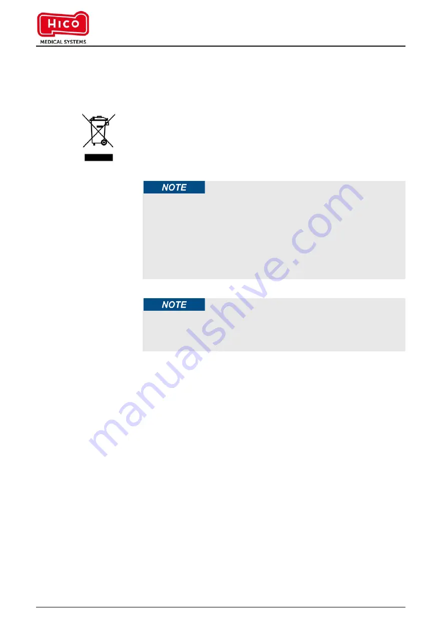 Hico Medical Systems HICO-VARIOTHERM 550 Instructions For Use Manual Download Page 62