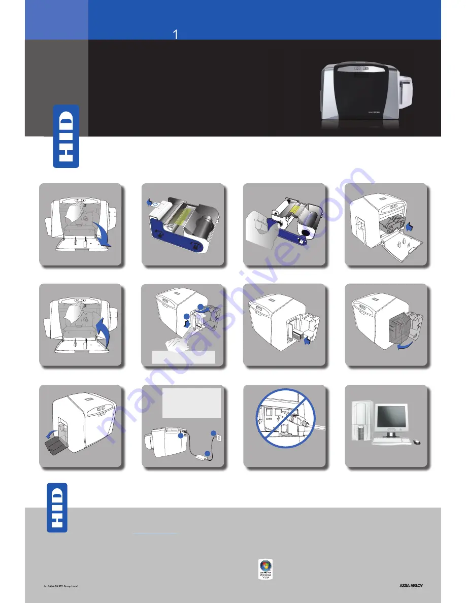 HID FARGO DTC 1000 Installation Manual Download Page 1