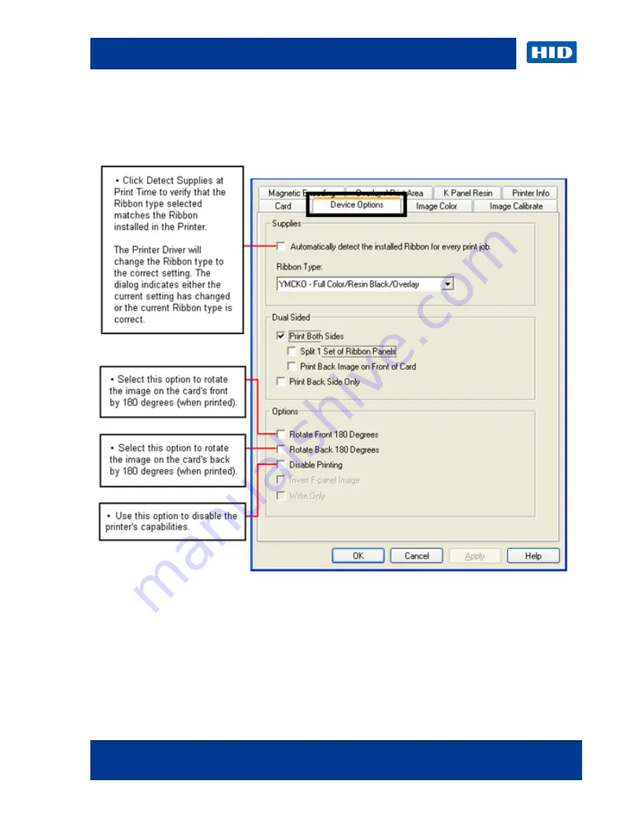 HID FARGO DTC4500e User Manual Download Page 44