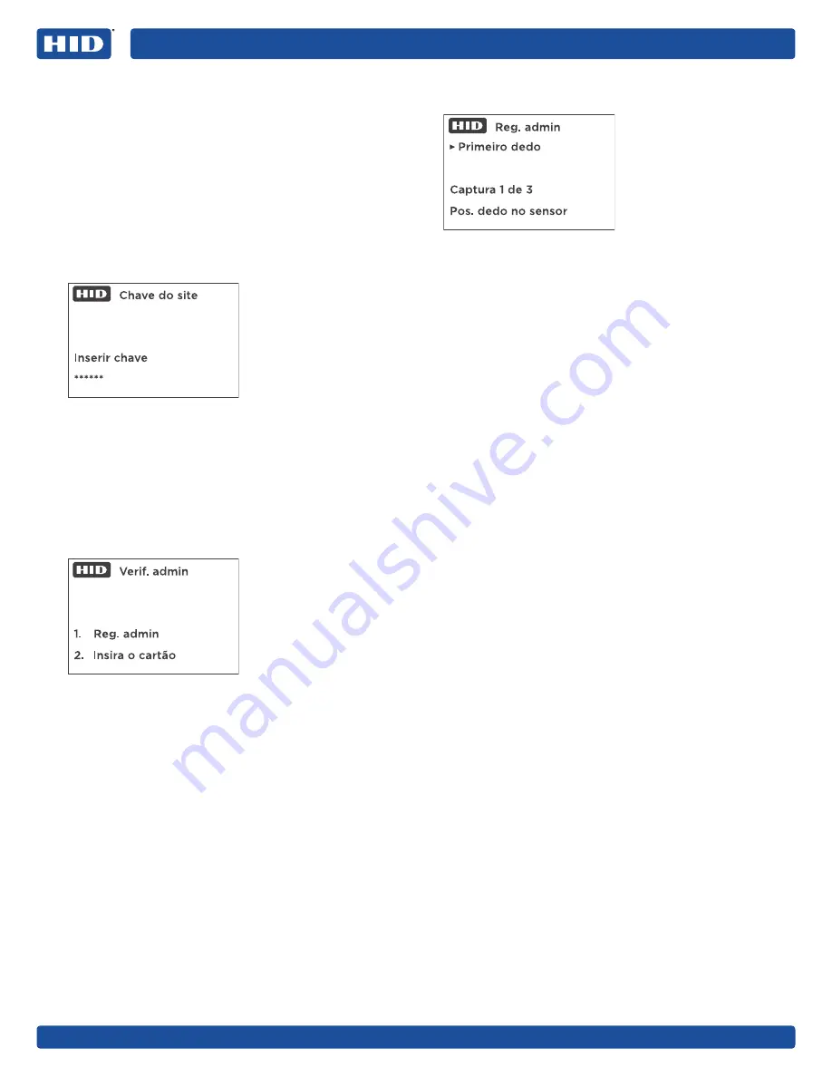 HID iCLASS SE Biometric Reader User Manual Download Page 28