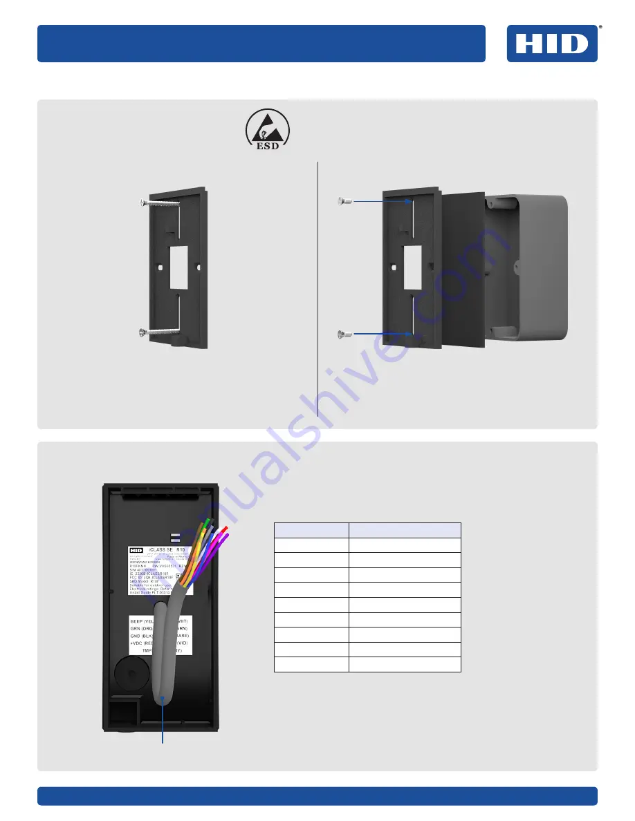 HID iCLASS SE Express R10 Installation Manual Download Page 5