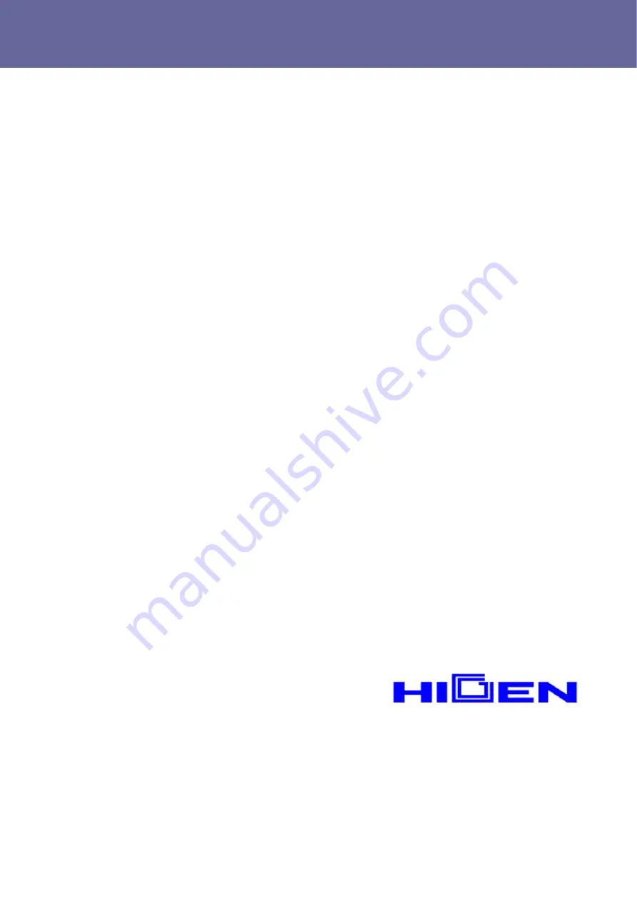 Higen FDA6000C Series User Manual Download Page 116