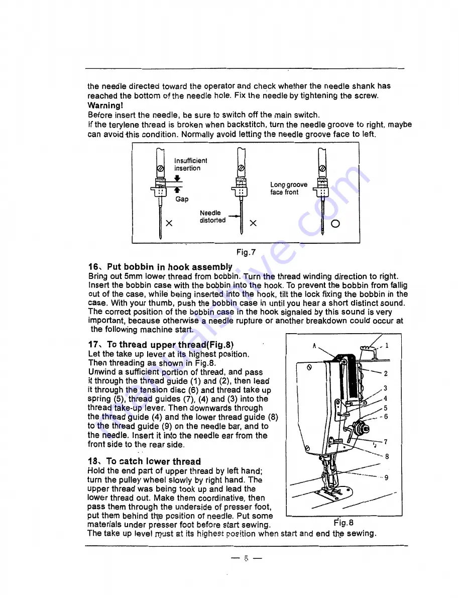 HIGHLEAD GG0028-1 Instruction Manual Parts Catalog Download Page 8