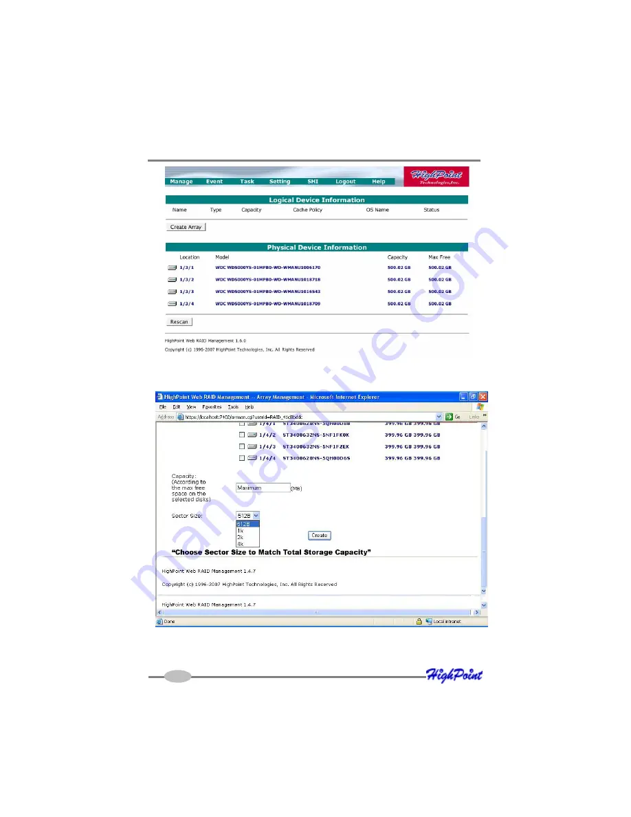 HighPoint RocketRAID 3220 User Manual Download Page 40