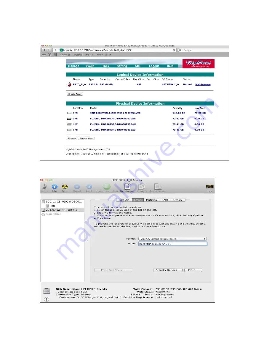 HighPoint RocketRAID mini-SAS 6G HBA Series Installation Manual Download Page 12