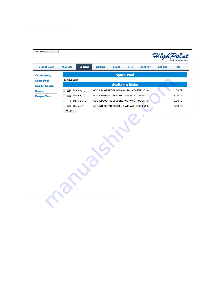 HighPoint RocketStor 6422AS User Manual Download Page 50