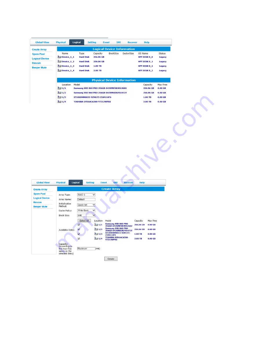 HighPoint RocketStor 6434TS User Manual Download Page 53