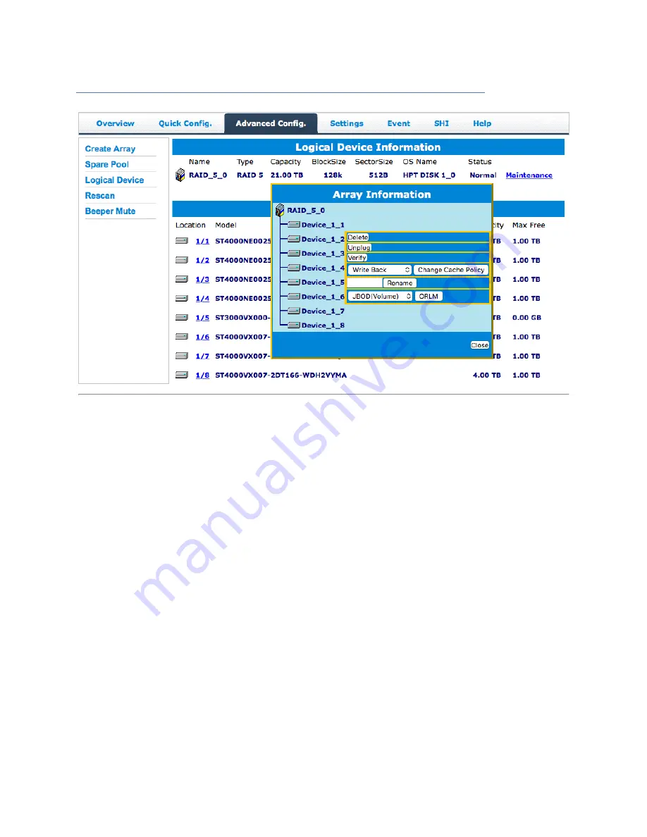 HighPoint RocketStor 6628T User Manual Download Page 34