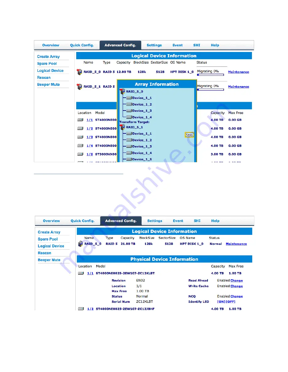 HighPoint RocketStor 6628T User Manual Download Page 38