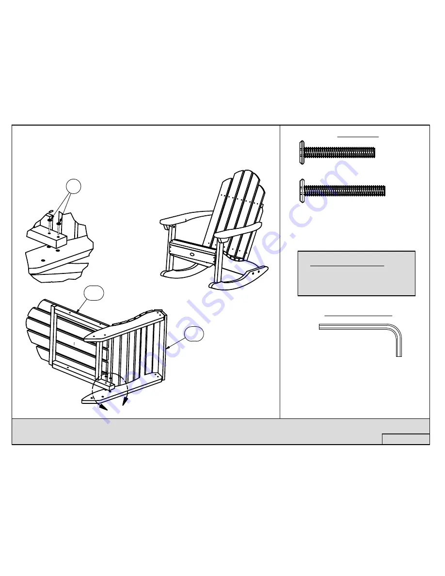 highwood Adirondack Classic Westport Rocking Chair Assembly Manual Download Page 1