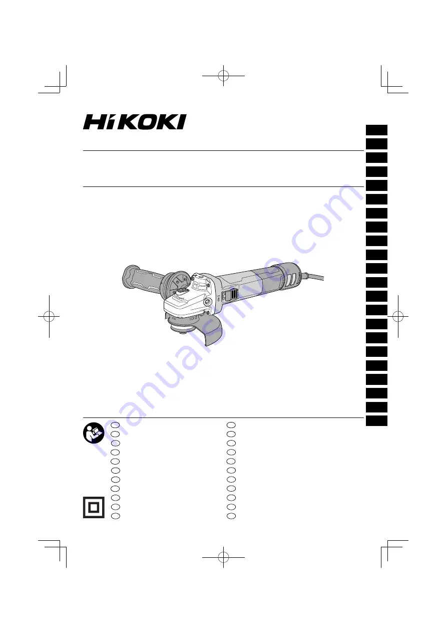 HIKOKI G 13VE2 Handling Instructions Manual Download Page 1