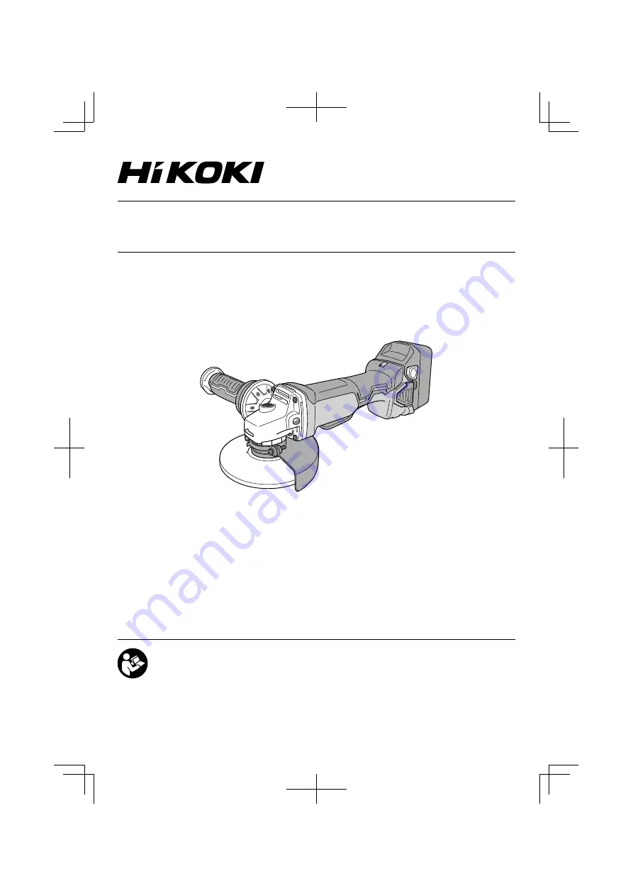 HIKOKI G 18DBBAL Handling Instructions Manual Download Page 1