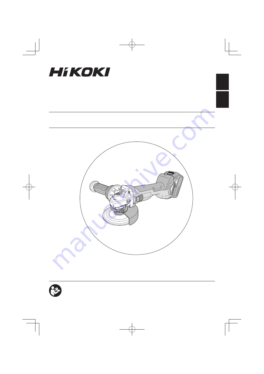 HIKOKI G 3610DA Handling Instructions Manual Download Page 1