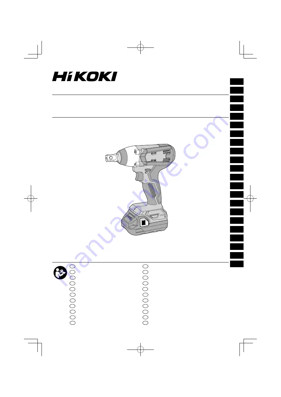 HIKOKI WR 18DF Скачать руководство пользователя страница 1