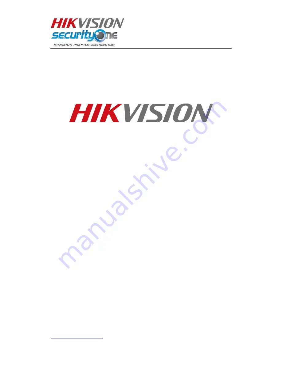 HIKVISION DS-6101HLI Technical Manual Download Page 1