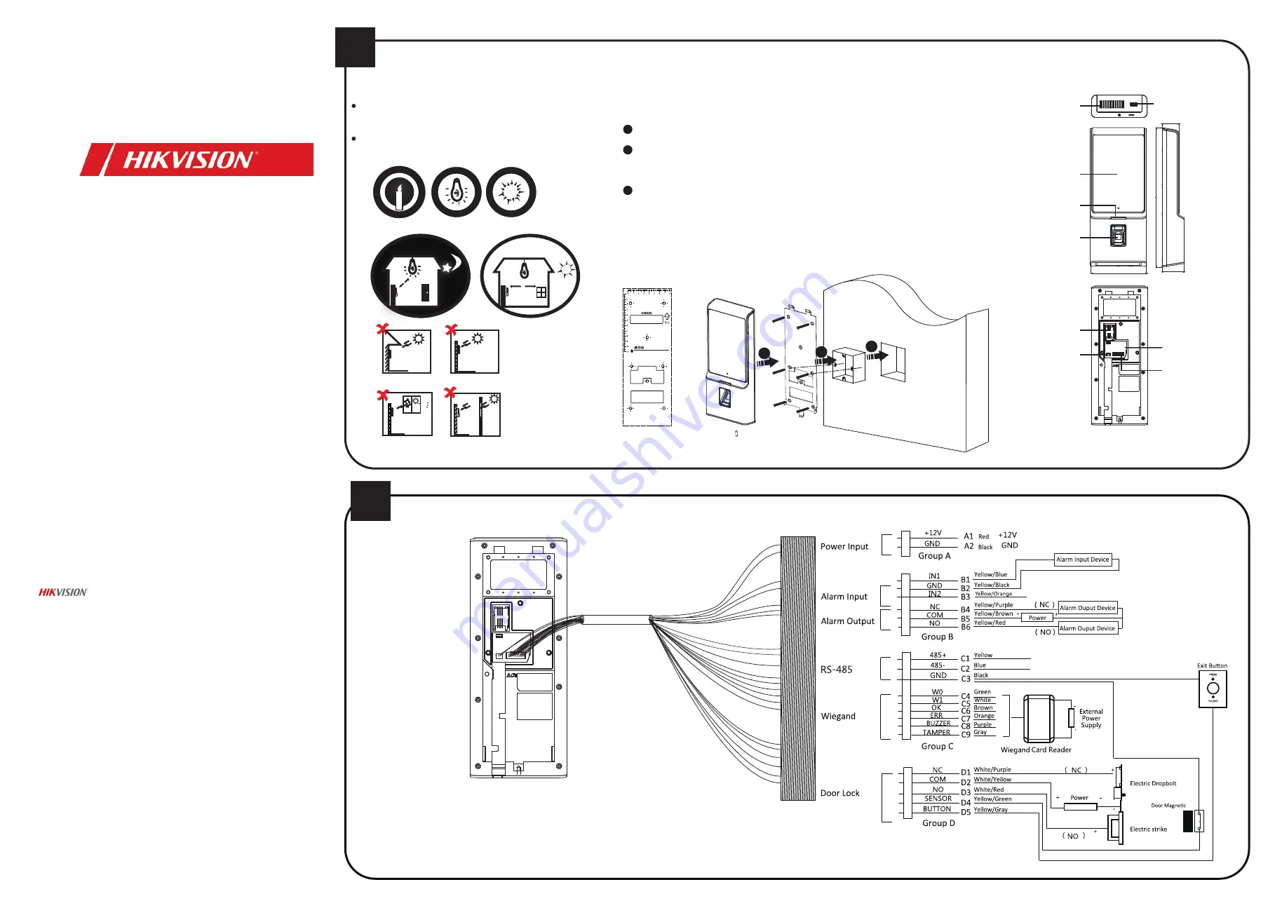 HIKVISION DS-K1T606MF Quick Start Manual Download Page 1