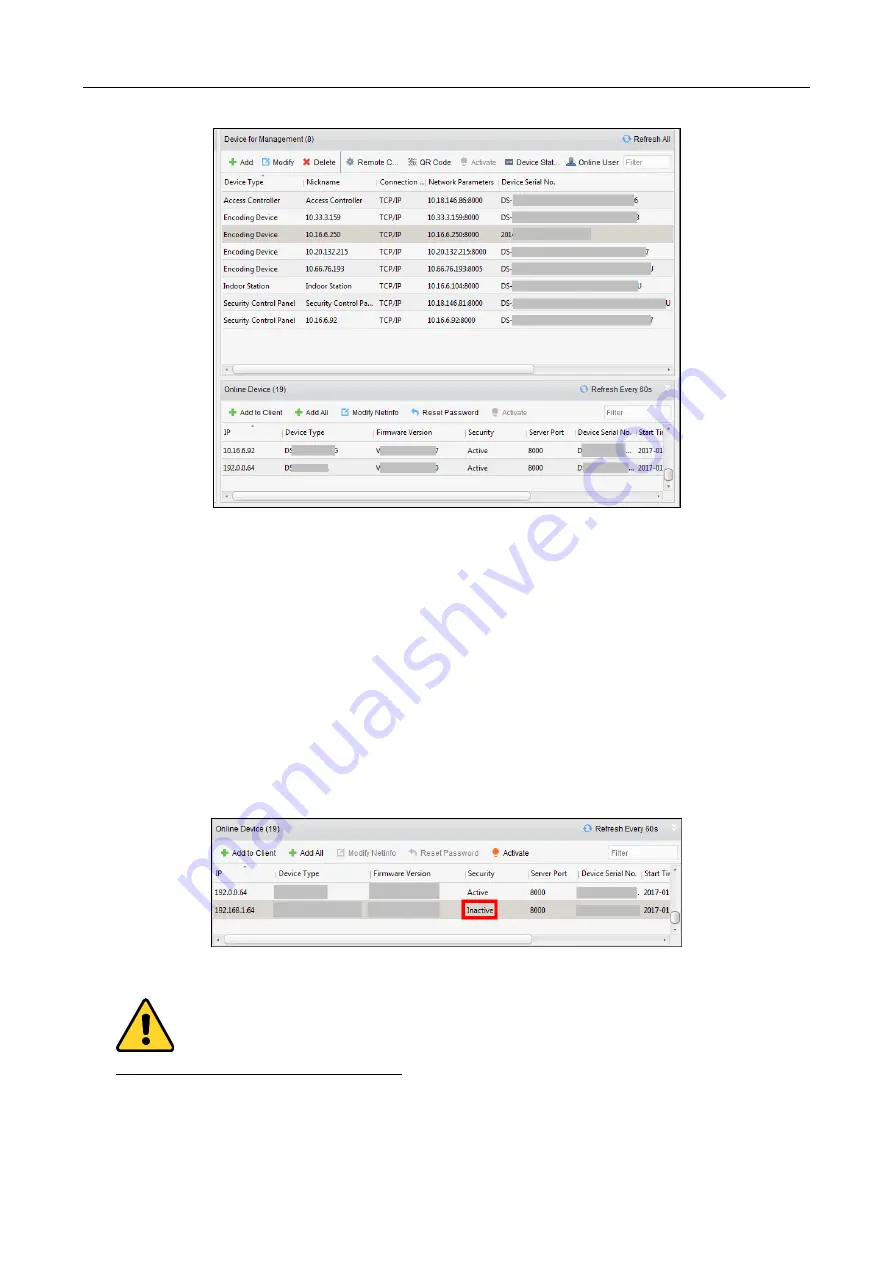 HIKVISION DS-k2210 User Manual Download Page 32