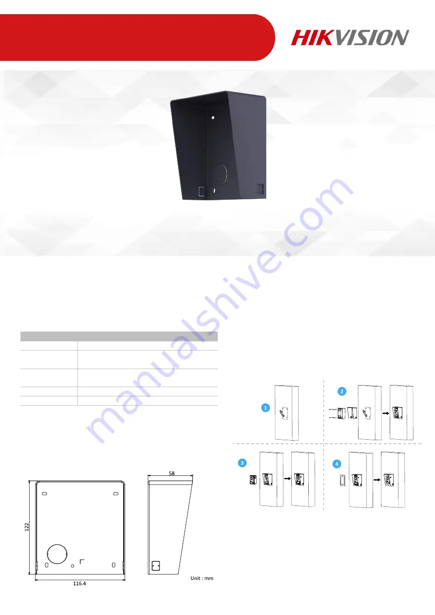 HIKVISION DS-KABD8003-RS1 Quick Start Manual Download Page 1