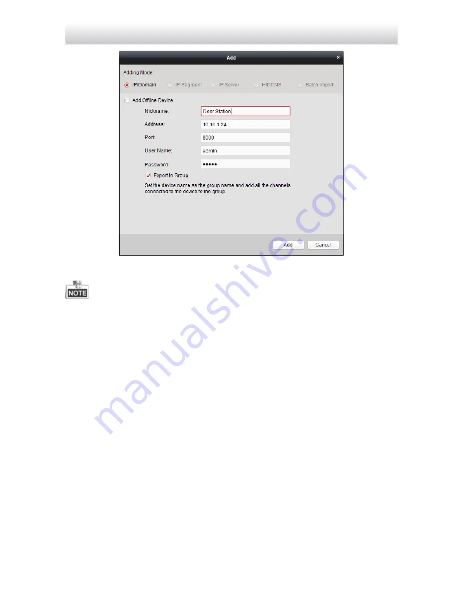 HIKVISION DS-KM8301 User Manual Download Page 53