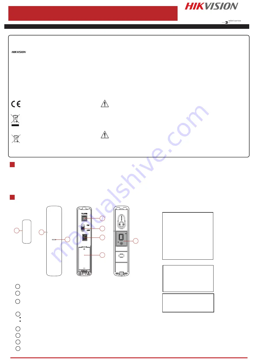 HIKVISION DS-PDMCK-EG2-WE Скачать руководство пользователя страница 1