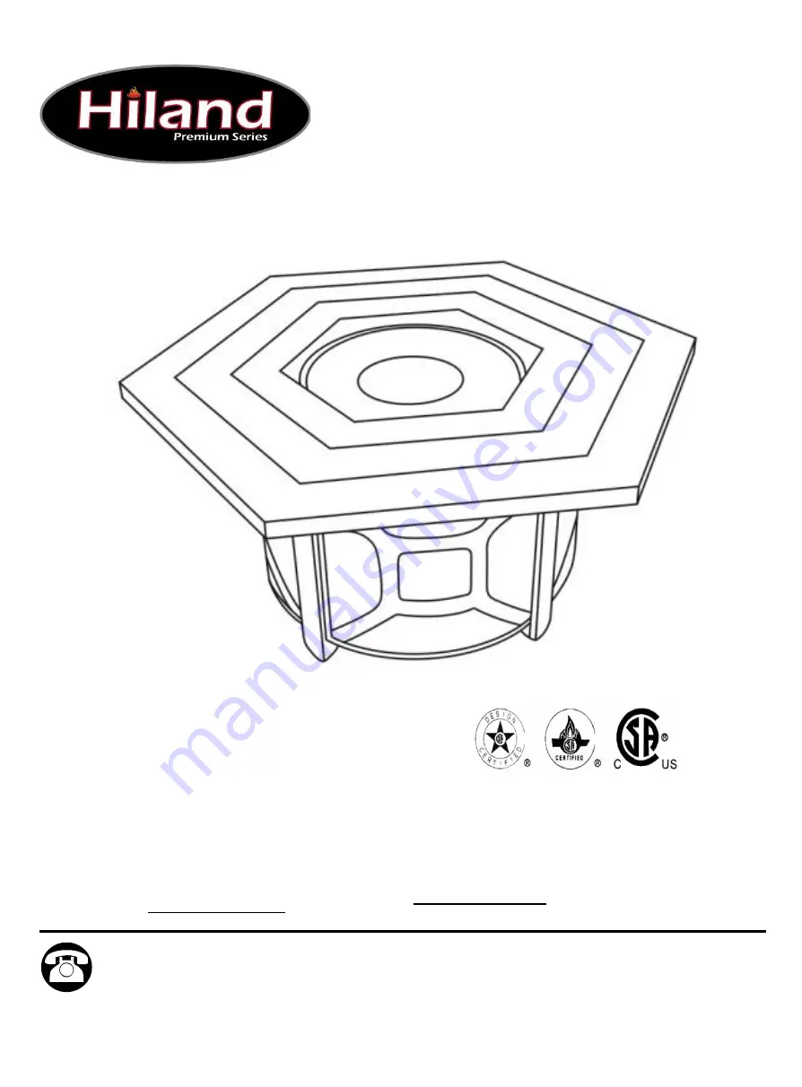 Hiland F-HEX-FPT Owner'S Manual Download Page 1