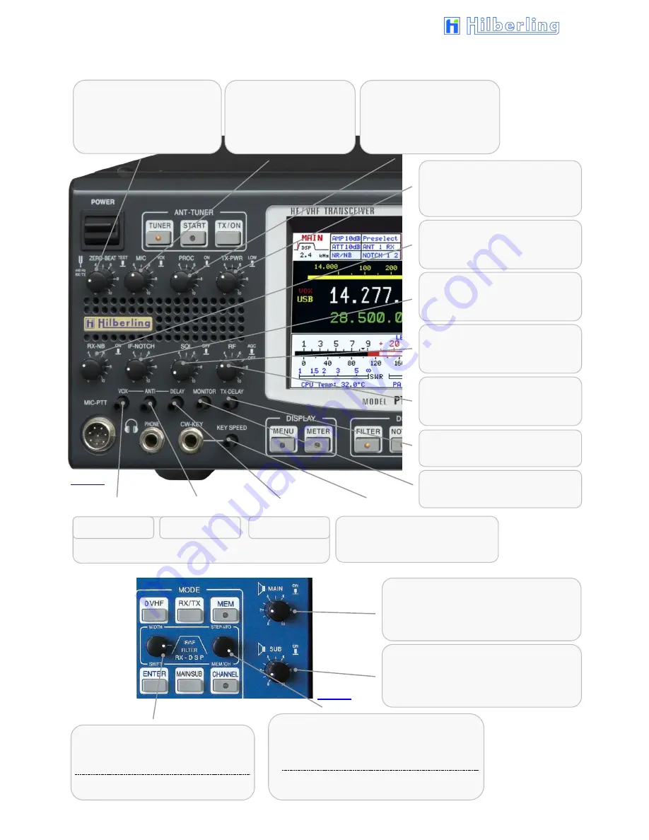 Hilberling PT-8000A Operating Manual Download Page 24