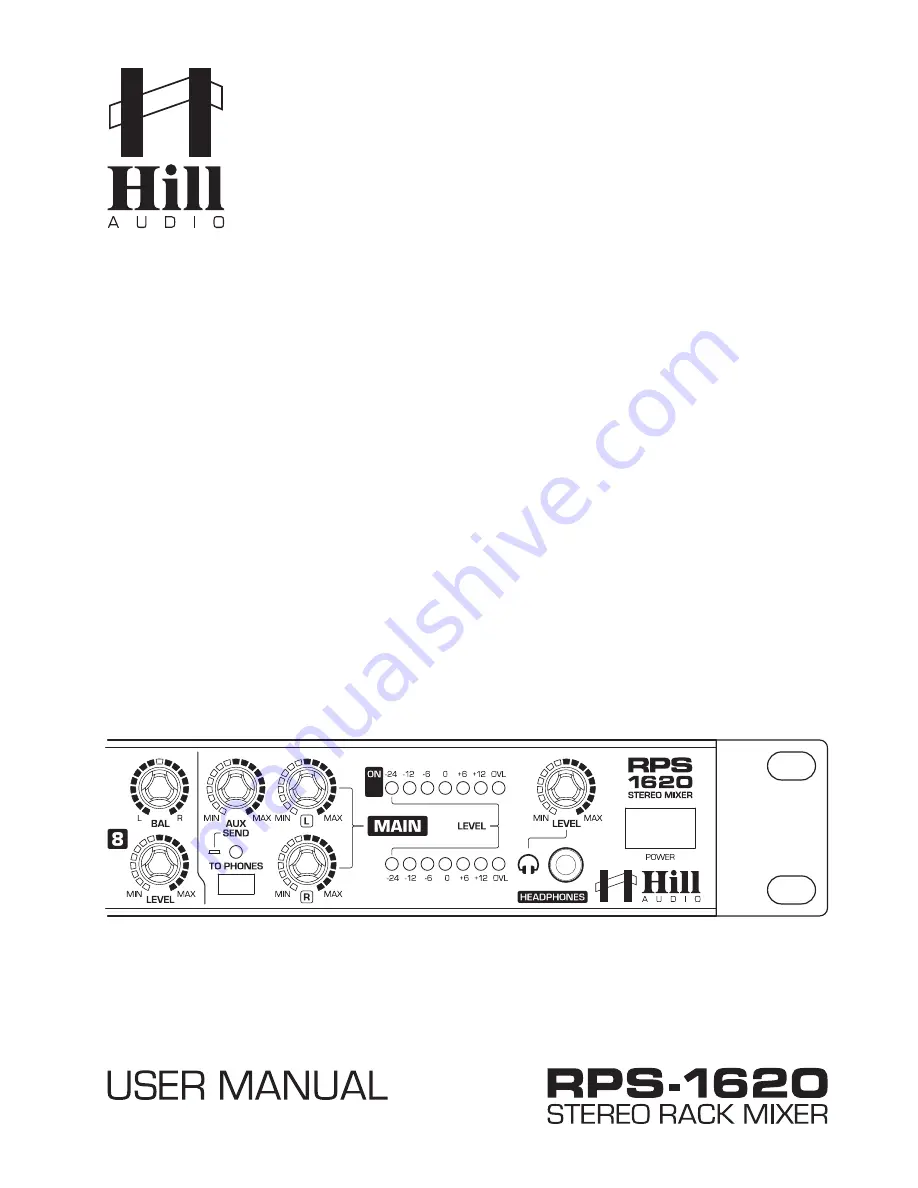 Hill Audio RPS-1620 Скачать руководство пользователя страница 1