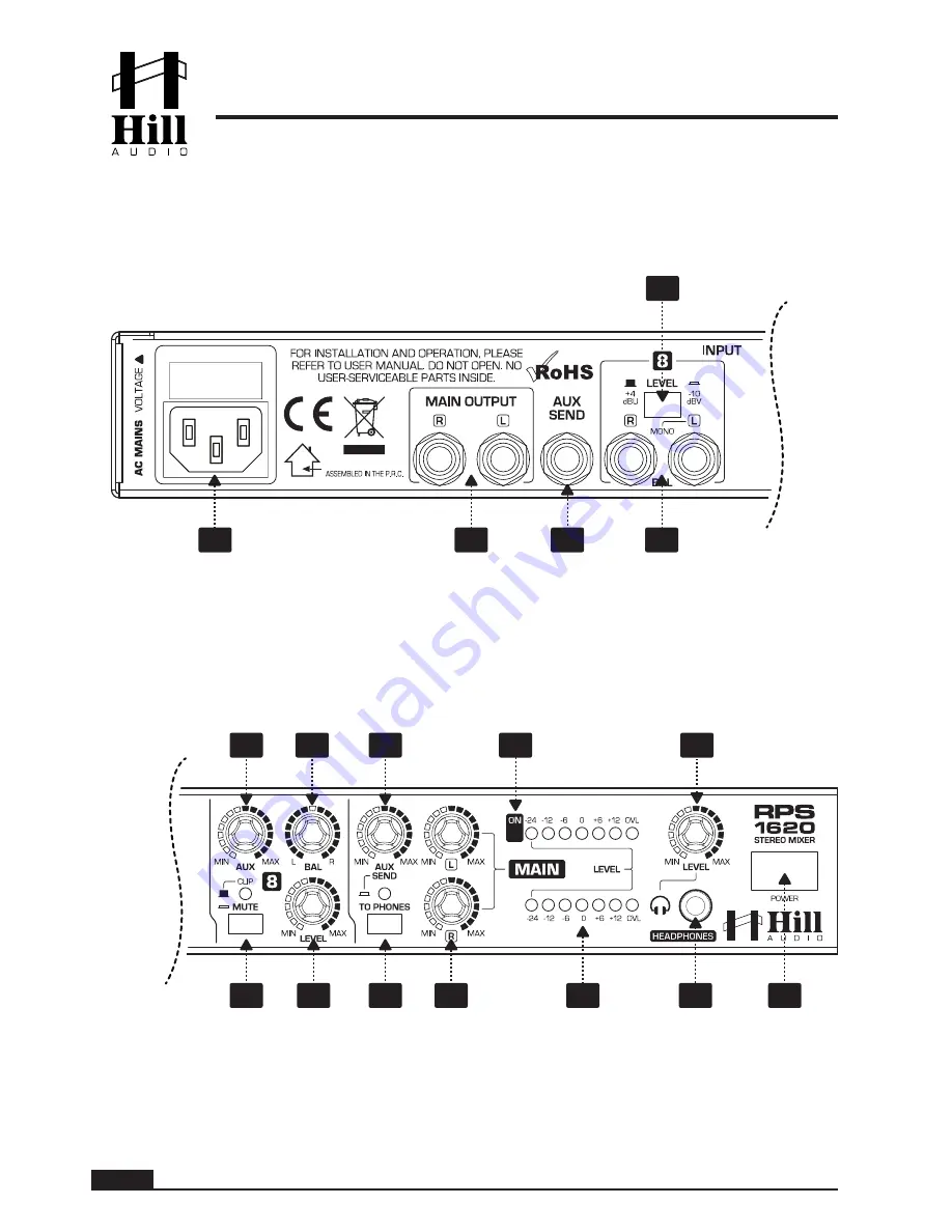 Hill Audio RPS-1620 Скачать руководство пользователя страница 4