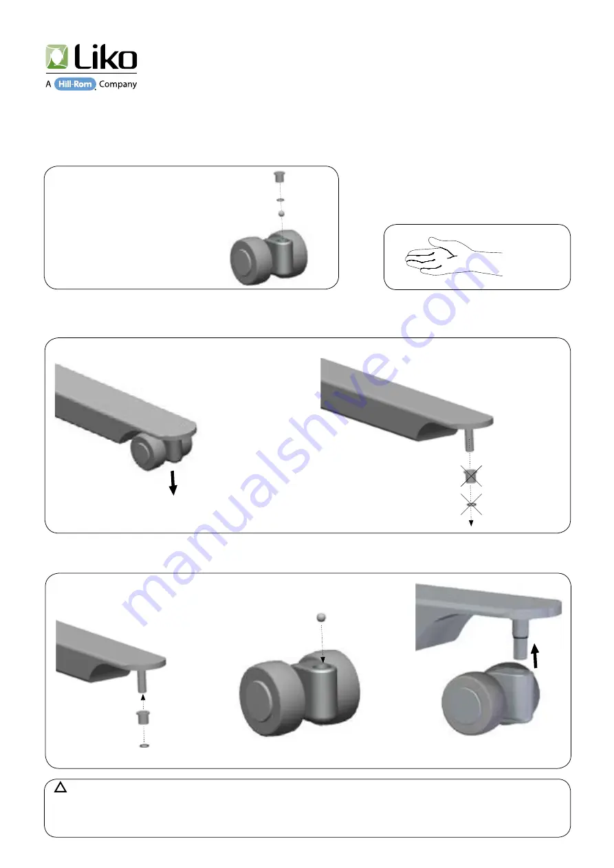 Hill-Rom 20090059 Assembly Instruction Manual Download Page 32