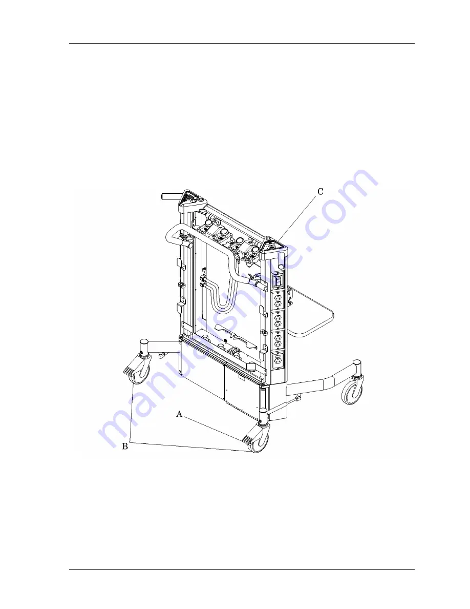 Hill-Rom CarePorter P3000 Service Manual Download Page 45