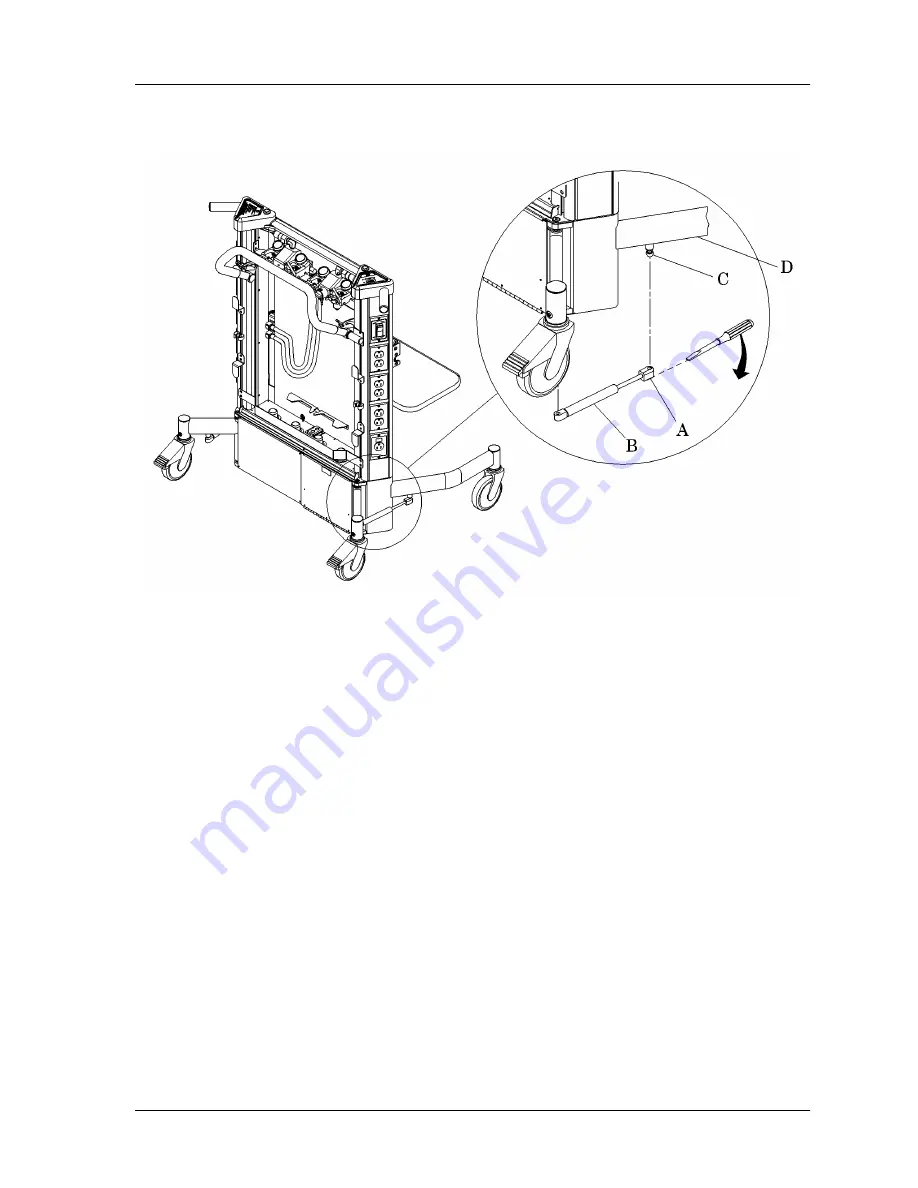 Hill-Rom CarePorter P3000 Service Manual Download Page 101