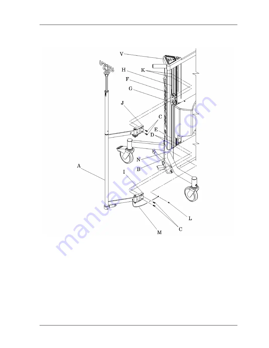 Hill-Rom CarePorter P3000 Service Manual Download Page 111