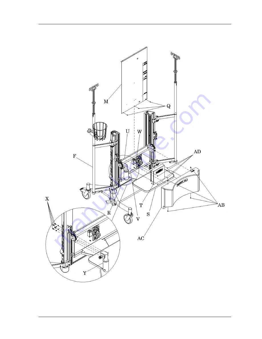 Hill-Rom CarePorter P3000 Service Manual Download Page 121