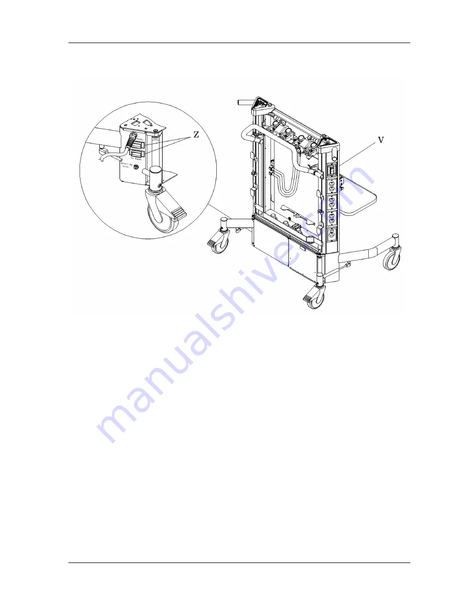 Hill-Rom CarePorter P3000 Service Manual Download Page 195