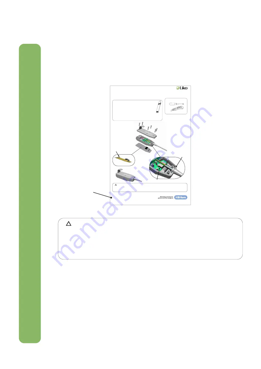 Hill-Rom Liko Multirall 200 Service Manual Download Page 10