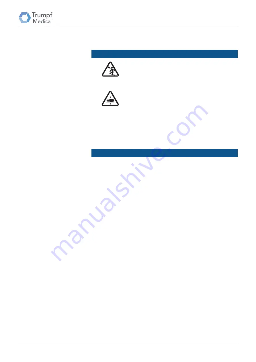 Hill-Rom Trumpf Medical TruLight 1000 Instruction Manual Download Page 18